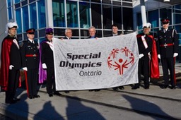 Raising Special Olympic Flag - 3 of 13