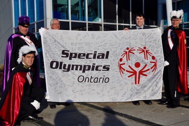 Raising Special Olympic Flag - 1 of 13